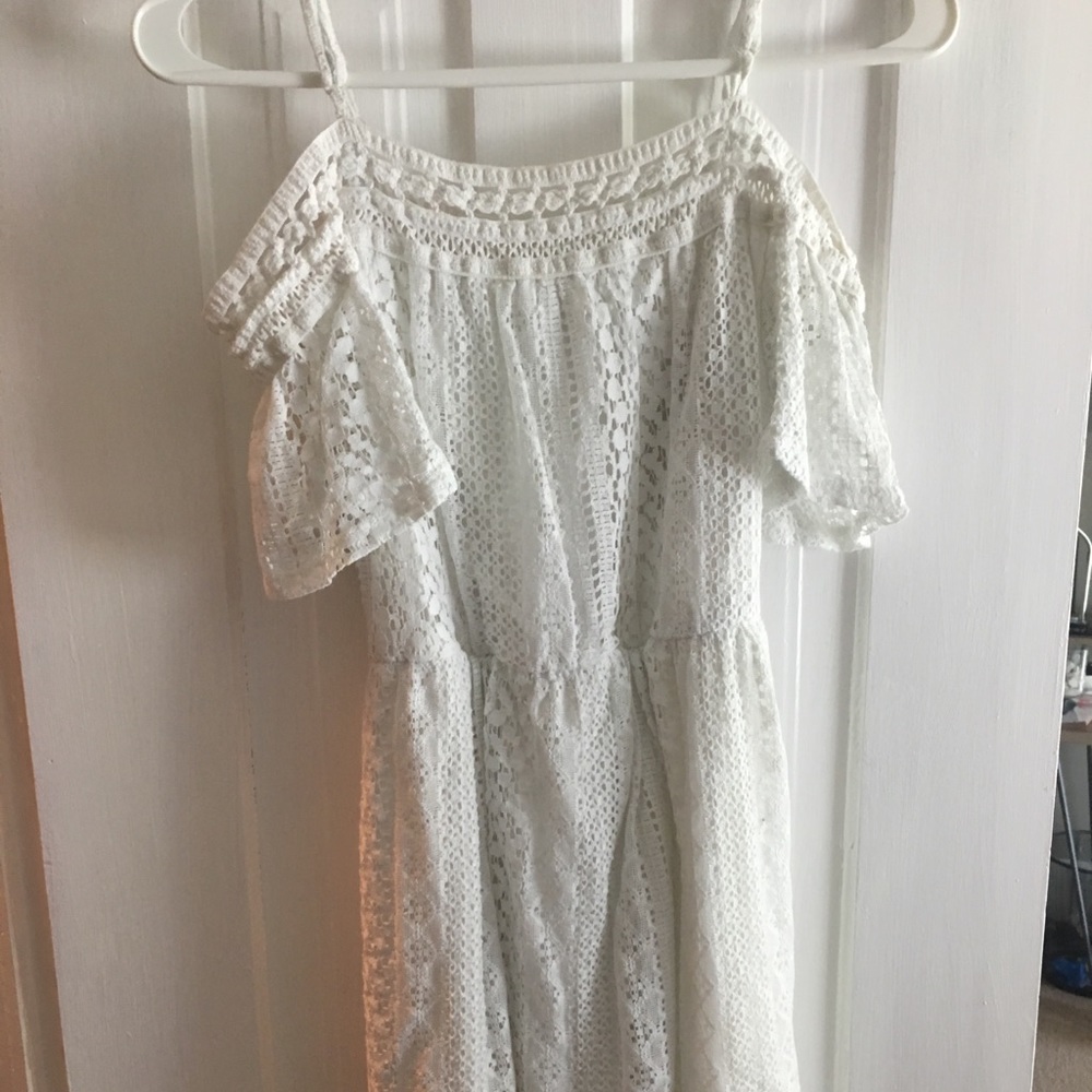 White off the shoulder dress